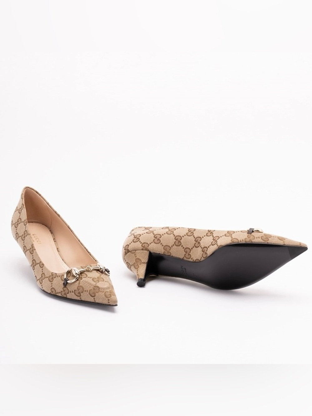 GUCCI Horsebit embellished GG logo pumps - Picture 6 of 6